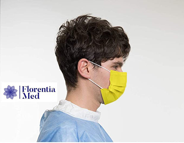 Mascherina chirurgica di tipo II R - Florentia Med - Colore Giallo