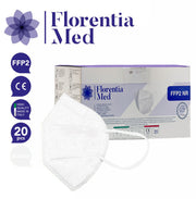 Mascherine FFP2 Bianco Florentia Med confezionate e sigillate singolarmente - Colore: BIANCO