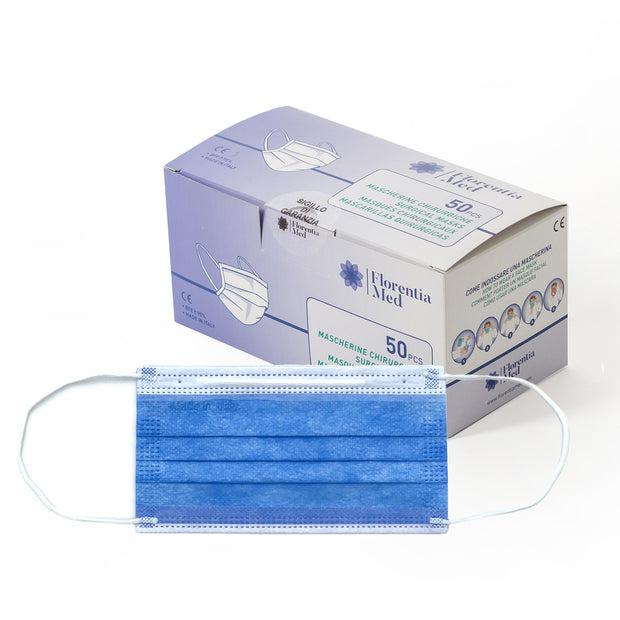 Mascherina chirurgica di tipo II R - Florentia Med - Colore Blu