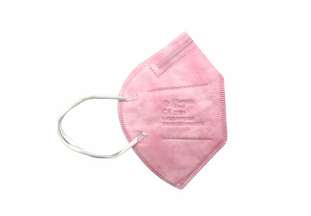 Mascherine FFP2 Rosa MADE IN ITALY Certificate CE Categoria DPI: III, conformi EN 149:2001 + A1:2009. Confezionate e sigillate singolarmente