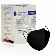 Mascherine FFP2 NERE MADE IN ITALY Certificate CE Categoria DPI: III, conformi EN 149:2001 + A1:2009. Confezionate e sigillate singolarmente