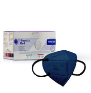 FFP2 AZZURRE MADE IN ITALY Certificate CE Categoria DPI: III, conformi EN 149:2001 + A1:2009. Confezionate e sigillate singolarmente